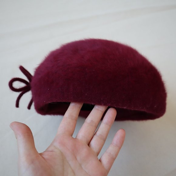 Raspberry Beret! Vintage Kangol - Picture 11 of 12